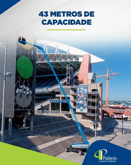 43 metros de capacidade