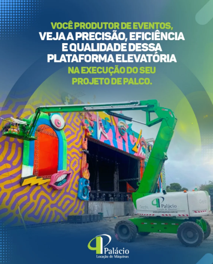 Você produtor de eventos, veja a precisão, eficiência e qualidade dessa plataforma elevatória