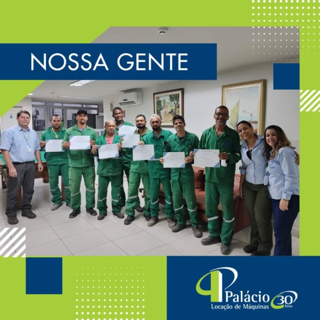 Equipe de Balancins da Palácio Recebe Certificação Após Capacitação de Excelência