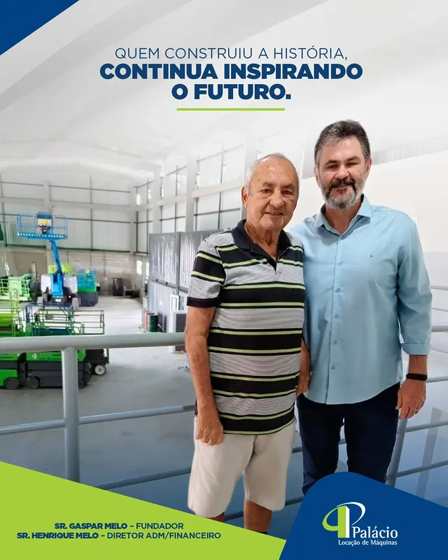 A nova sede da Palácio Locação, em Pontes dos Carvalhos, recebeu nesta semana, uma visita mais do que especial: Sr. Gaspar de Melo