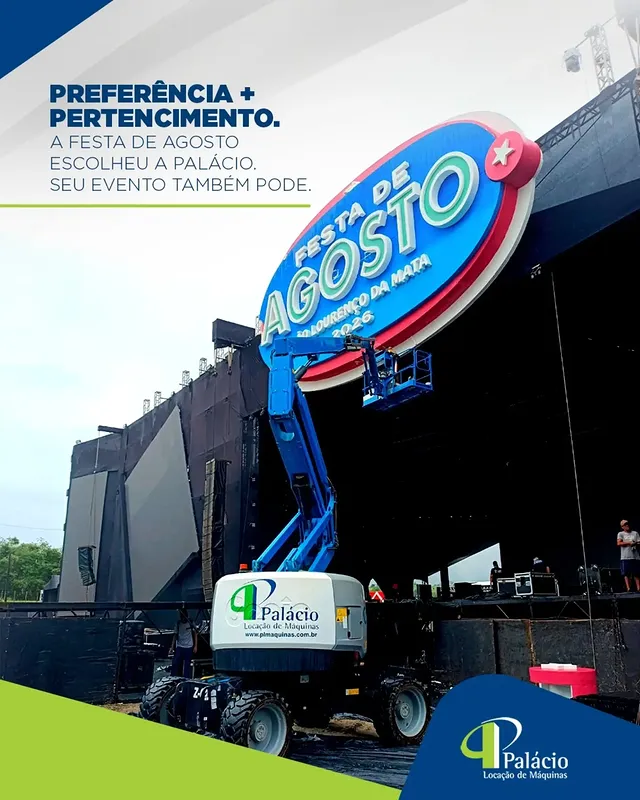Preferência + pertencimento. A festa de agosto escolheu a Palácio. Seu evento também pode